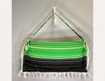 Make It Mine Kiawah Green & Black Striped Bag