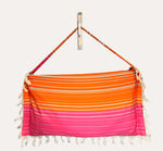Isle of Palms Pink & Orange Striped Bag