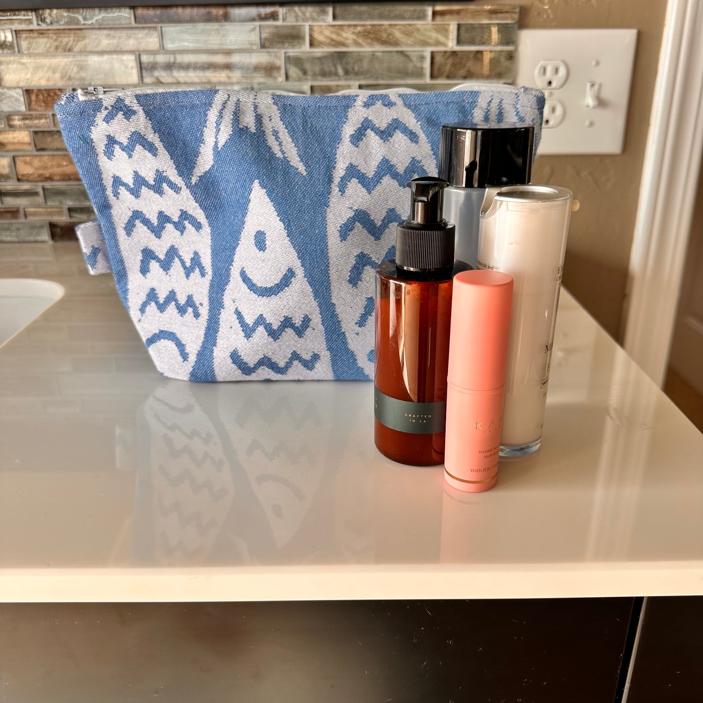 Blue Fish Zipper Bags