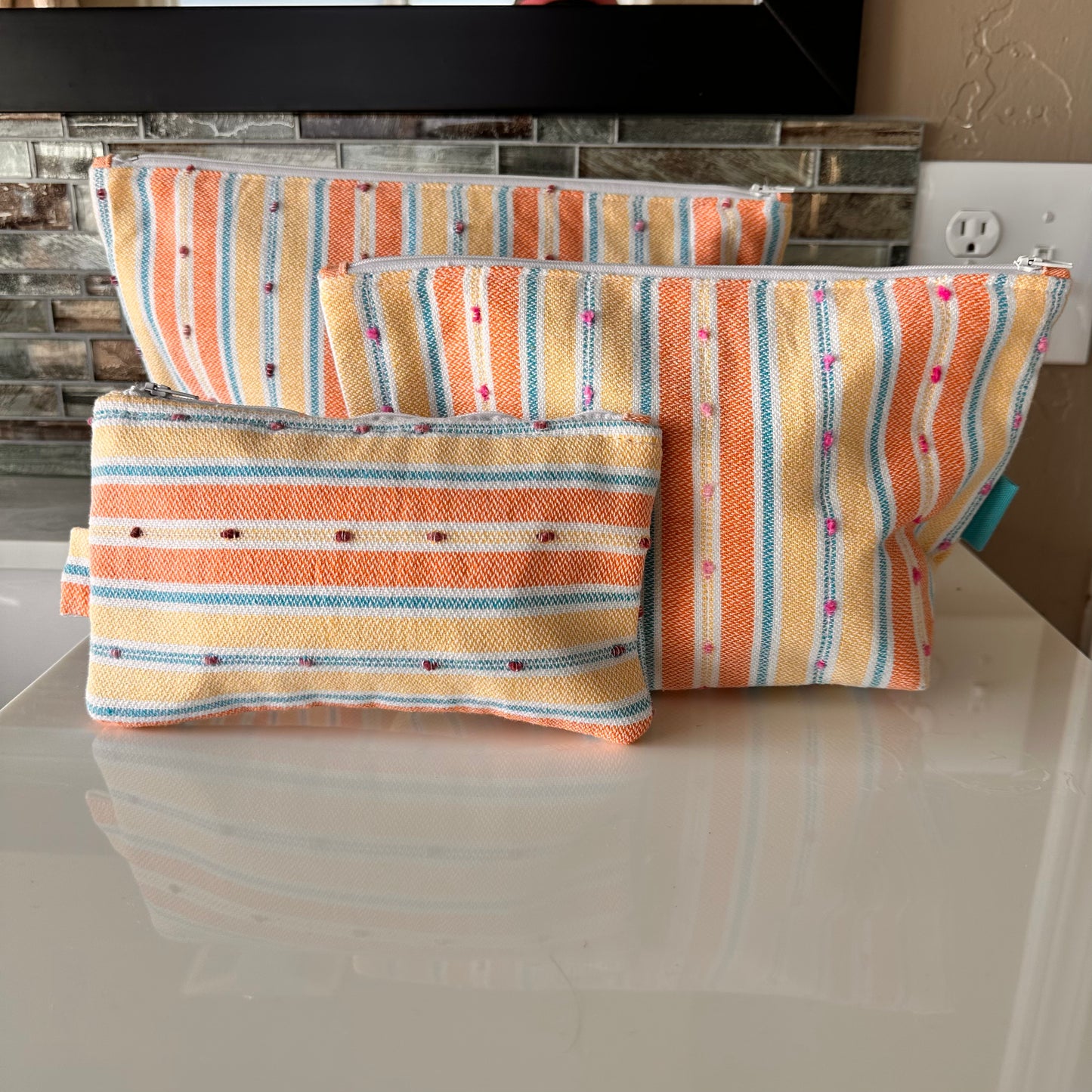 Sunset Zipper Bags
