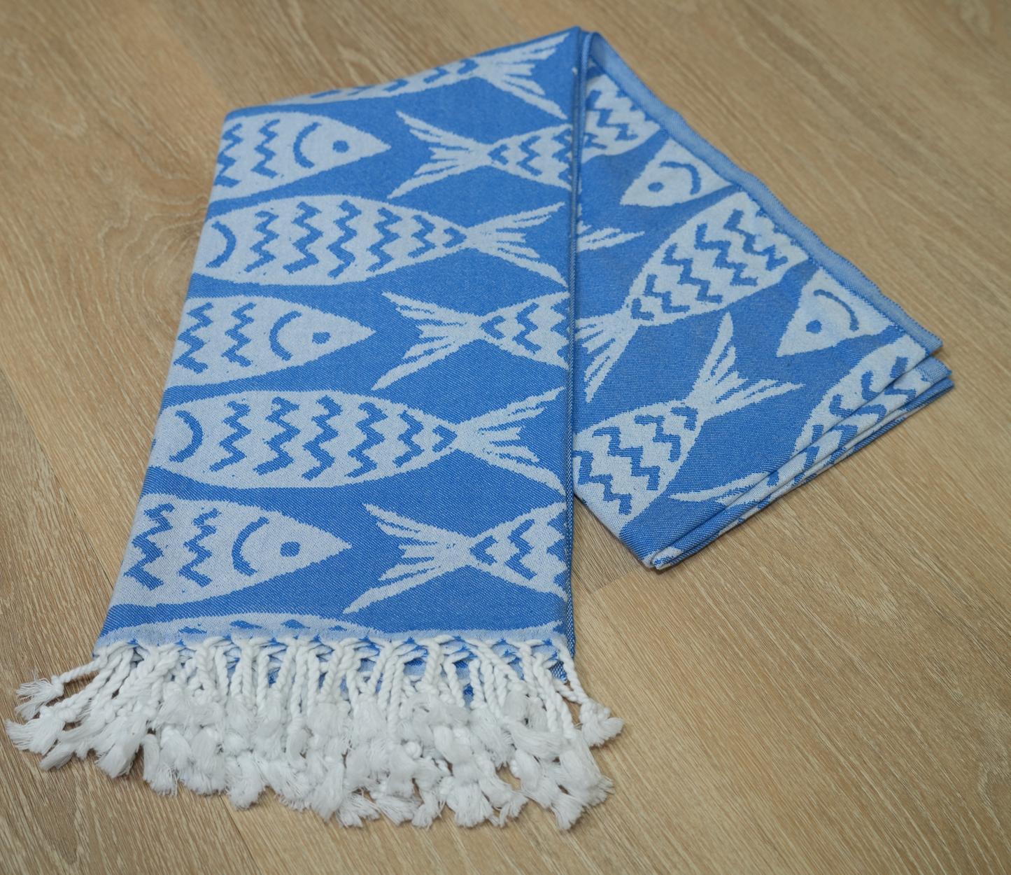 Blue Fish Turkish Towel