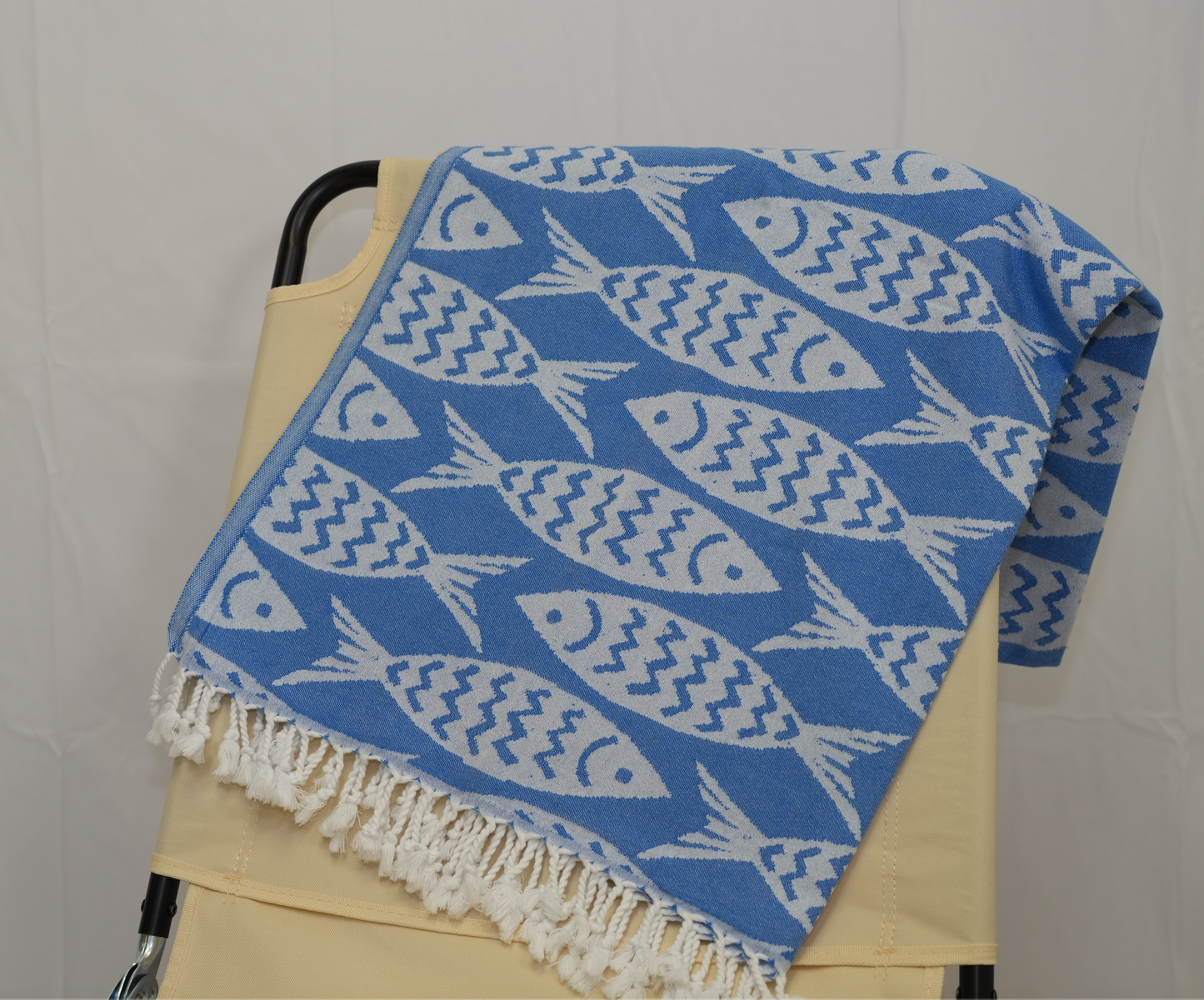 Blue Fish Turkish Towel
