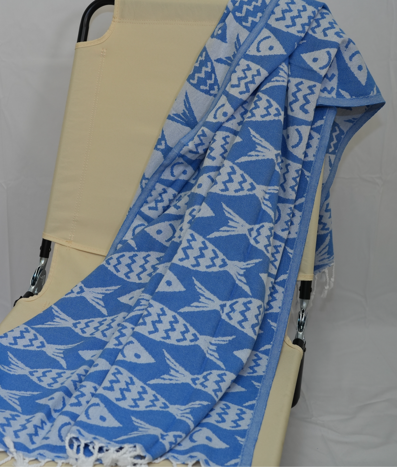 Blue Fish Turkish Towel