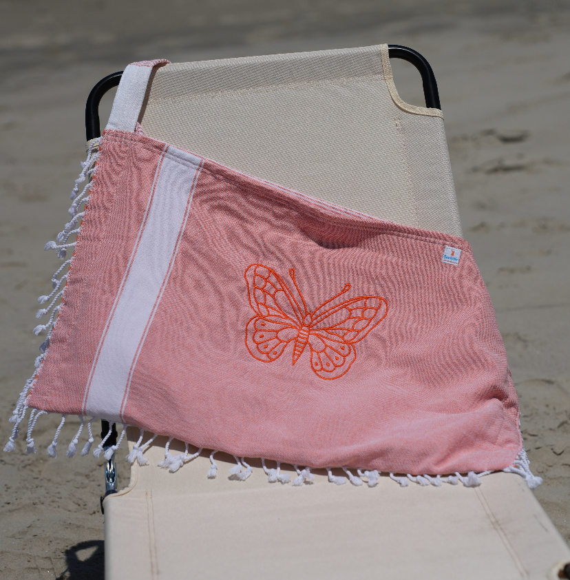 Beachable 3 in 1 Embroidered Turkish Cotton Tote