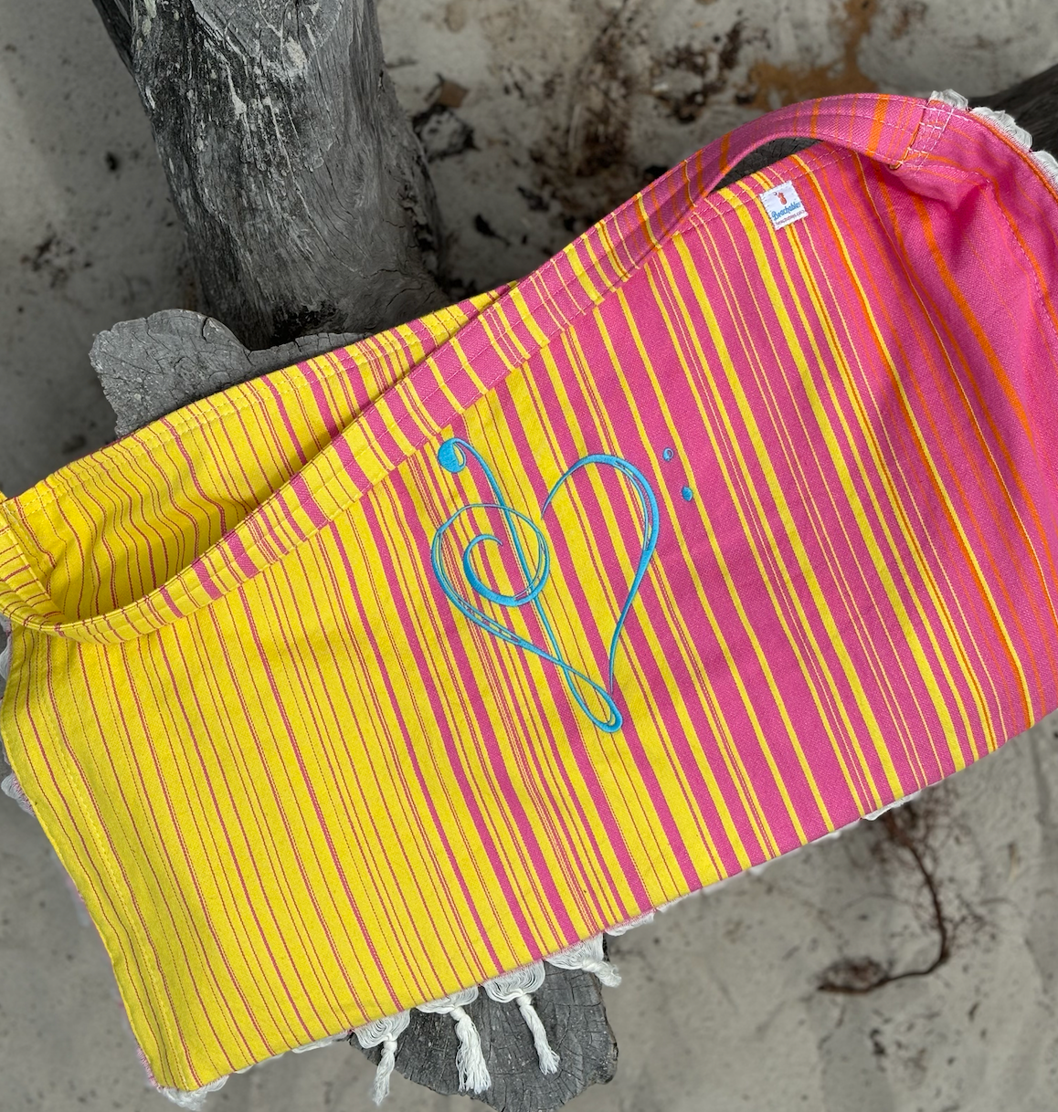 Beachable 3 in 1 Embroidered Turkish Cotton Tote