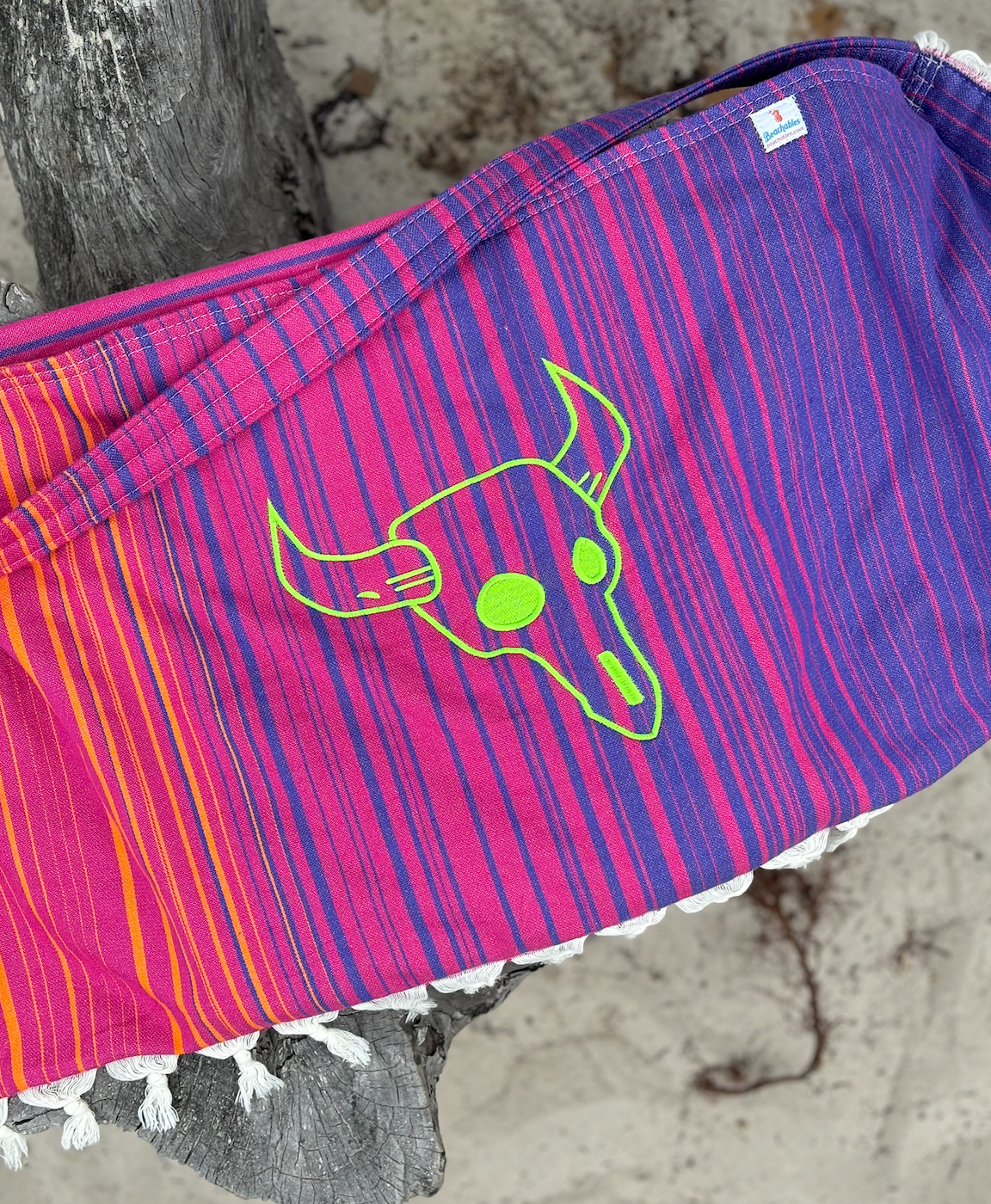 Beachable 3 in 1 Embroidered Turkish Cotton Tote