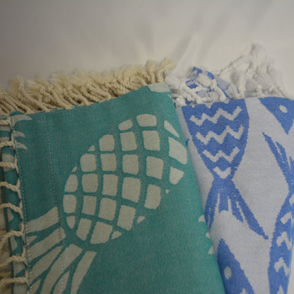 3 in 1 Turkish Cotton Beach Bag, Towel and Chair Cover
