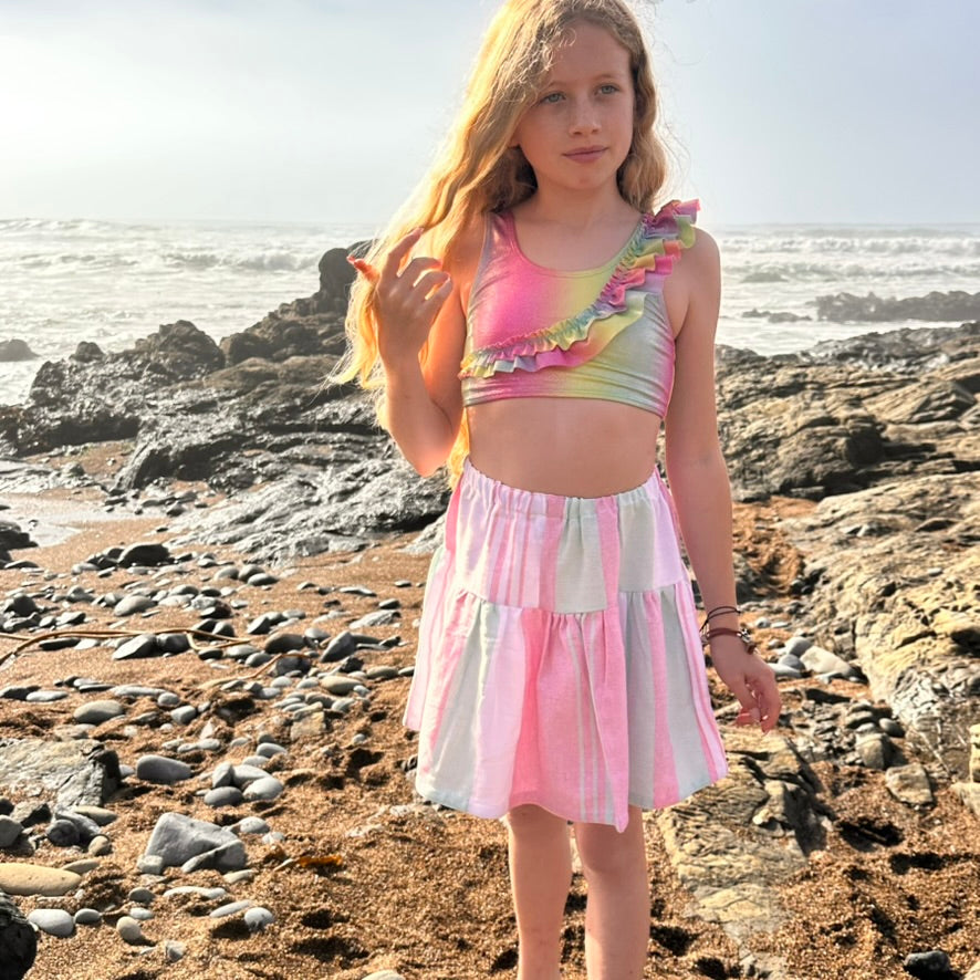 Girl's Greta Skirt in Vacay