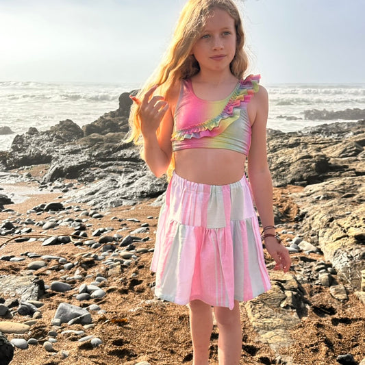 Girl's Greta Skirt in Vacay