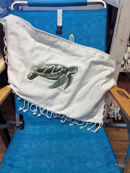 Beachable 3 in 1 Embroidered Beach Bag