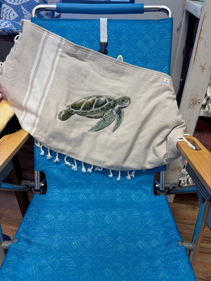 Beachable 3 in 1 Embroidered Beach Bag