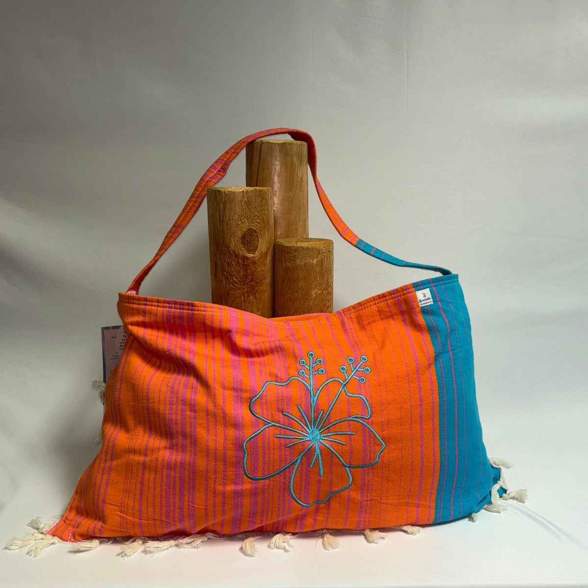 Clearance 3 in 1 Beachable Bag  - Folly Bag with Hibiscus