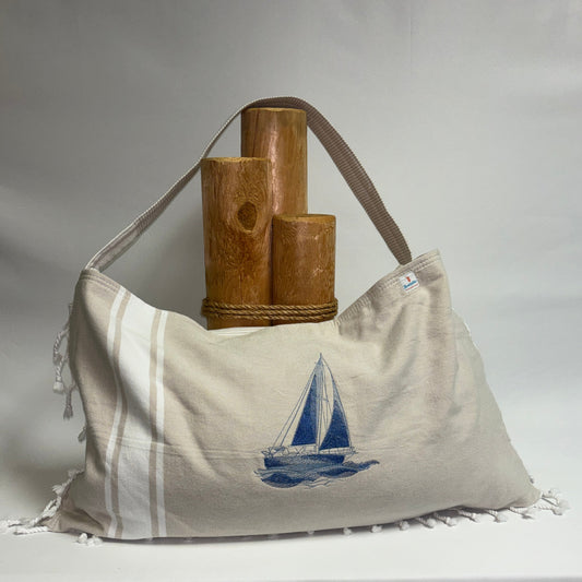 Bolsa de playa de algodón turco 3 en 1 a precio especial