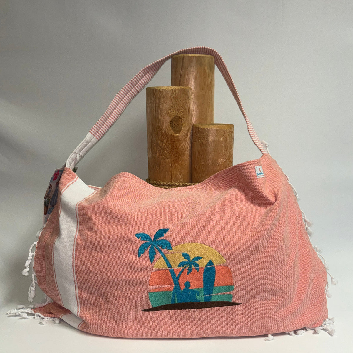 Bolsa de playa de algodón turco 3 en 1 a precio especial
