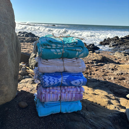 Turkish Towel Pack-Blue Fish