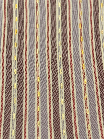 purple stripe fabric closeup