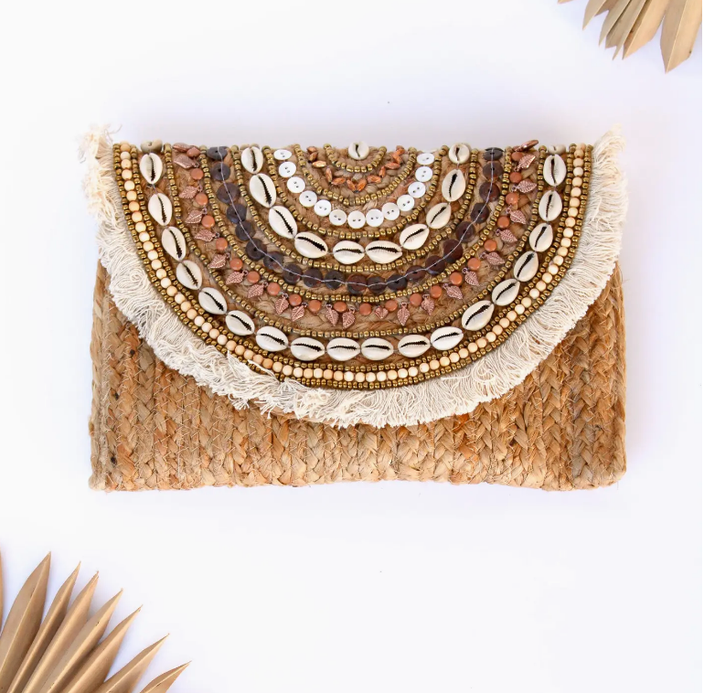 Beach Party Shell Clutch