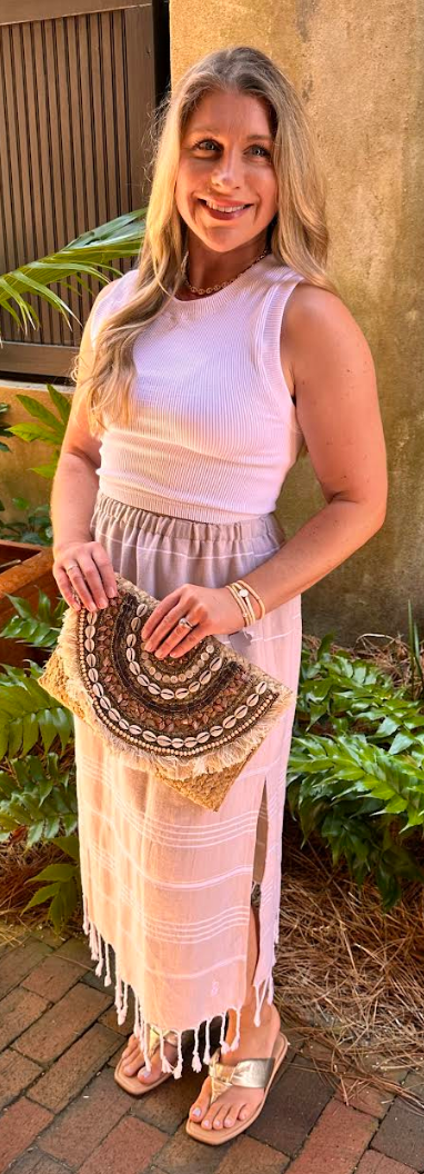 Beach Party Shell Clutch