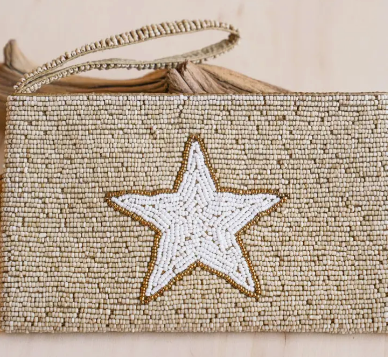 Beach Star Beaded Clutch