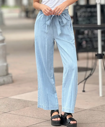 Billy T "Soft Denim Wide Leg" Pant