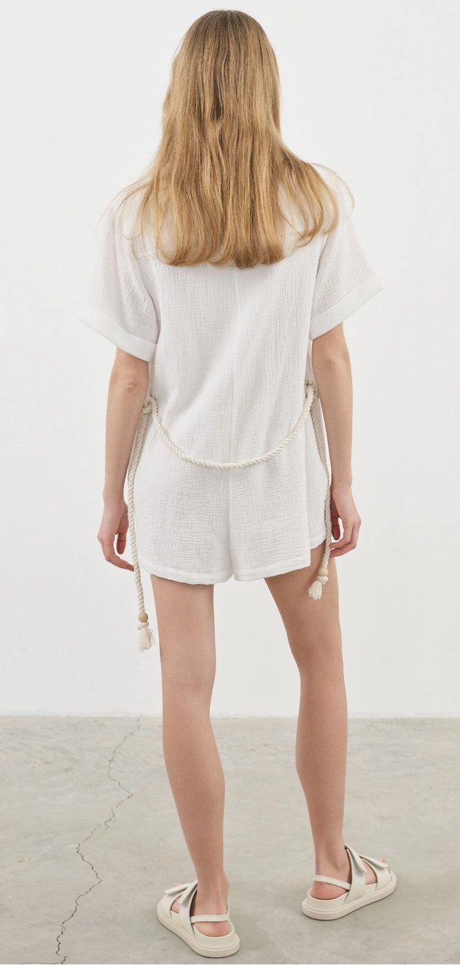 Mia Romper in White