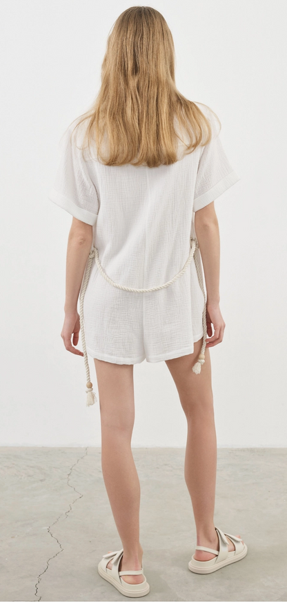 Mia Romper in White