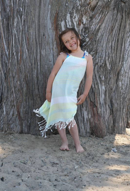 Girls Skipper Dress in Mojito