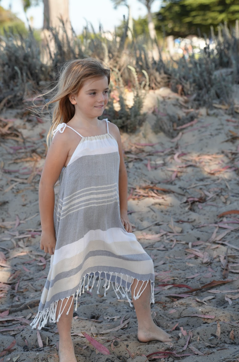 Girls Skipper Dress in Bramble