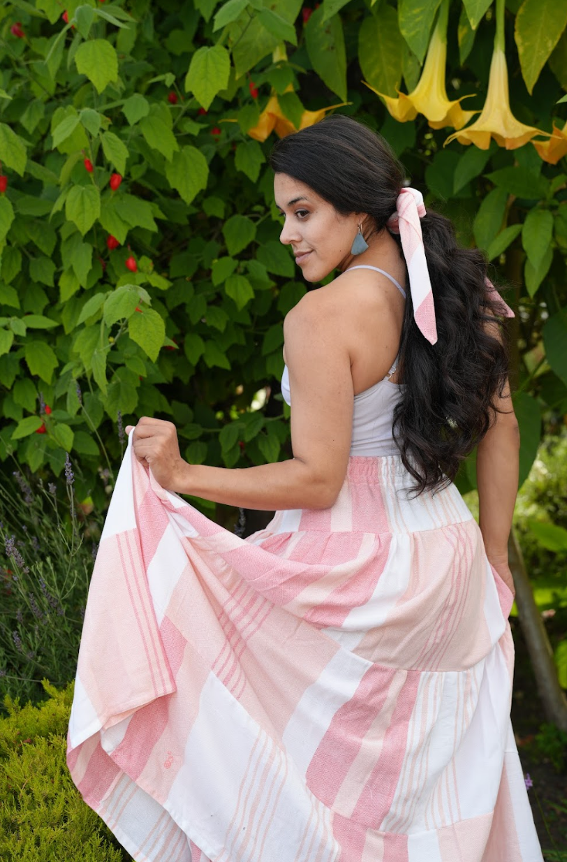 Darcy Long Skirt in Tan Lines