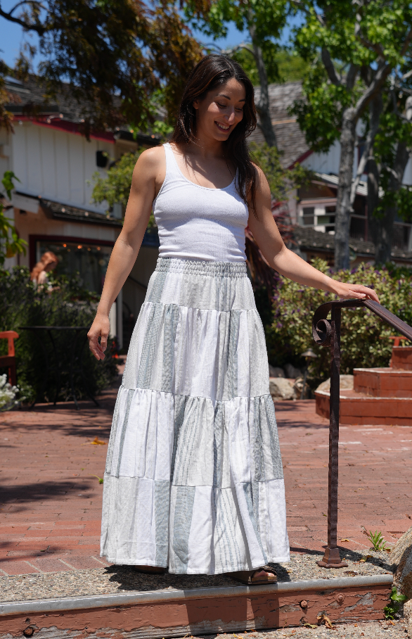 Darcy Long Skirt in Sea Salt