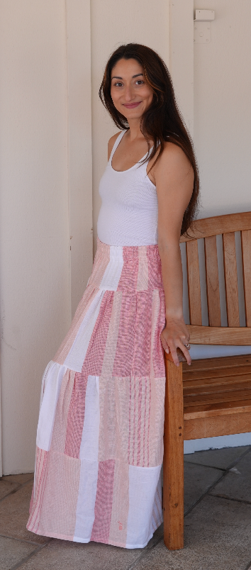 Darcy Long Skirt in Tan Lines