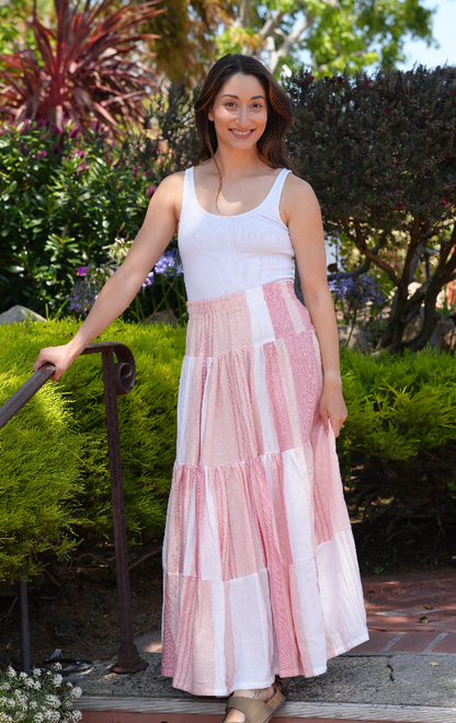 Darcy Long Skirt in Tan Lines