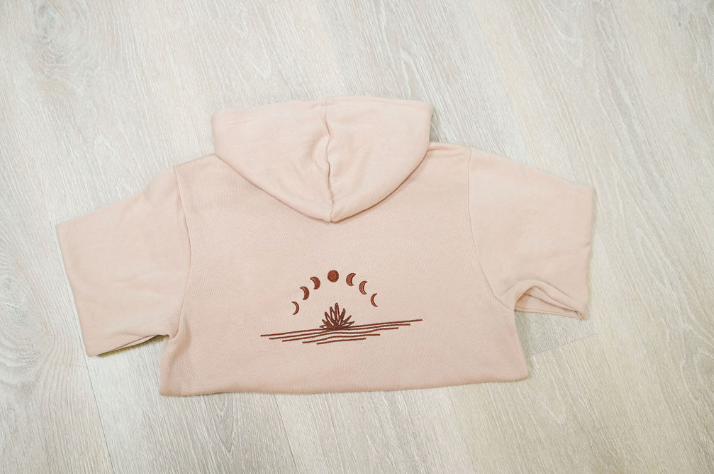 Desert Moon Zip-Up Hoodie