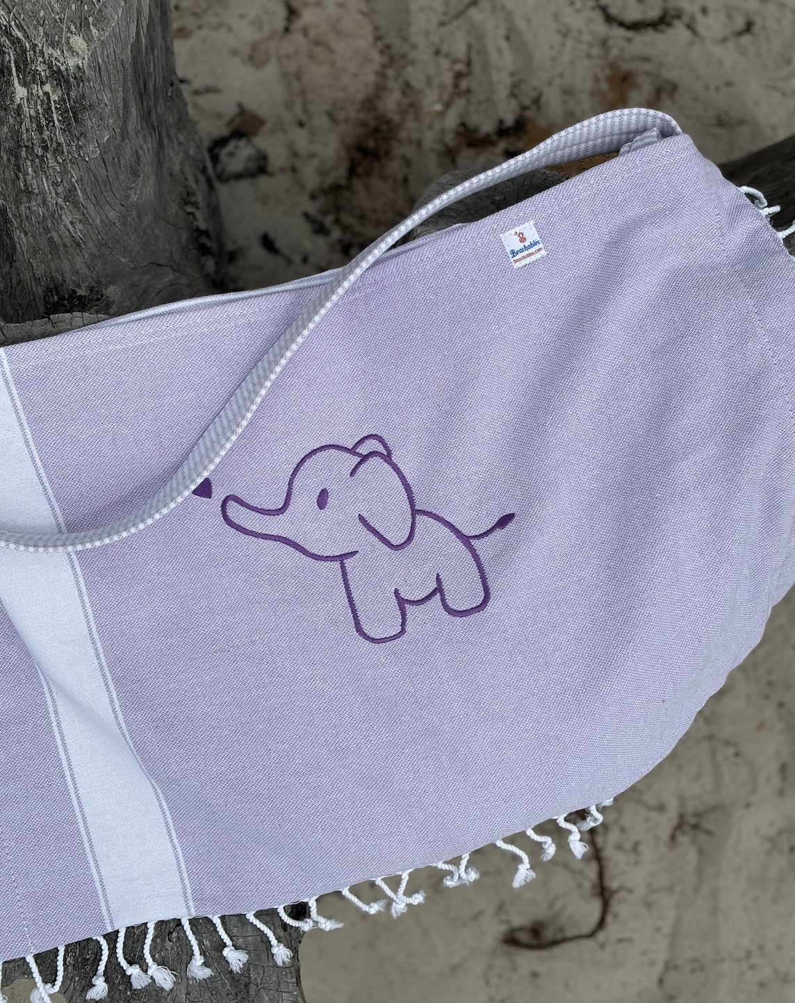 Baby Elephant on Lavender Mist