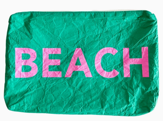 Beach Tyvek Printed Pouch