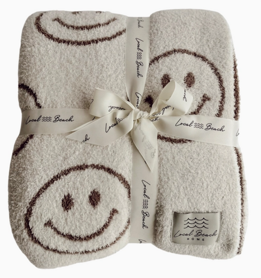 Smiley Luxe Home Blanket