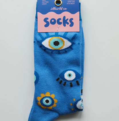 Evil Eye Crew Socks