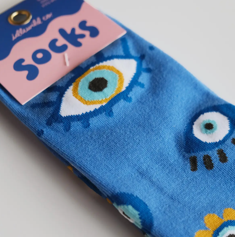 Evil Eye Crew Socks