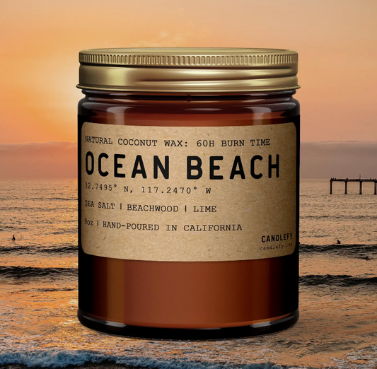 Ocean Beach Candle