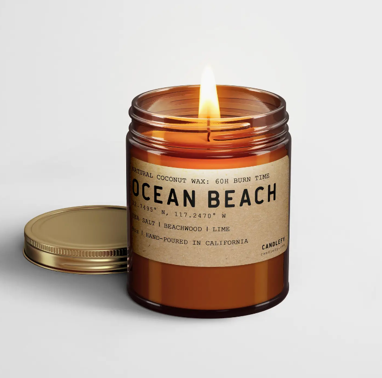 Ocean Beach Candle