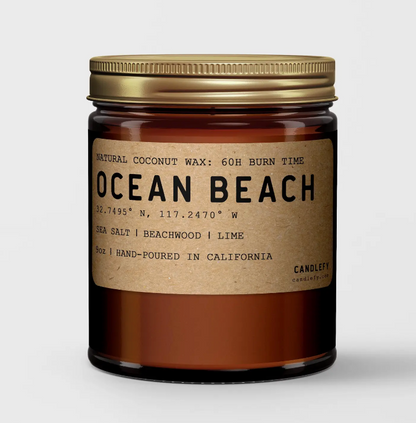 Ocean Beach Candle