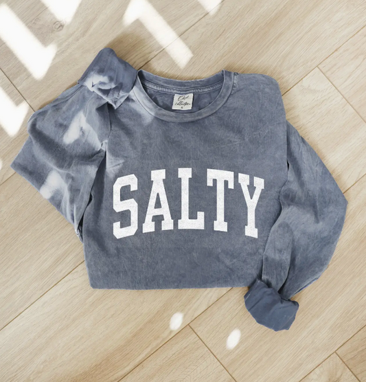 Salty Mineral Washed Long Sleeve Graphic