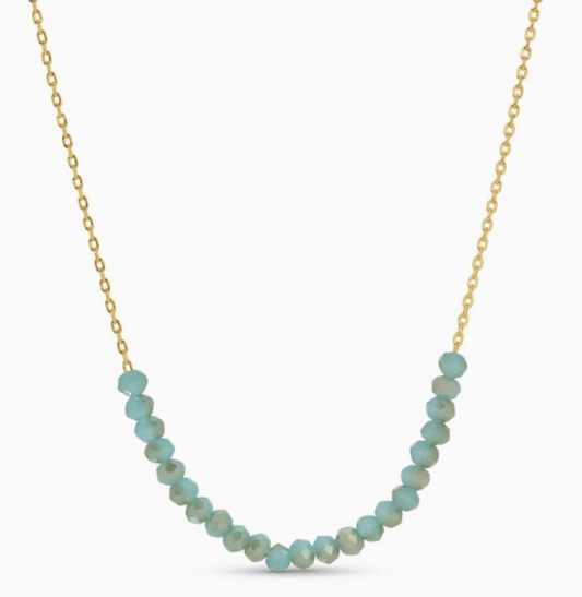 Delicate Crystal Accented Necklace