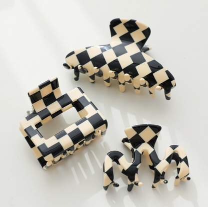 Checkered Claw Clip