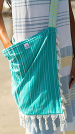 Sullivans - Teal/Blue Turkish - Striped Beachable